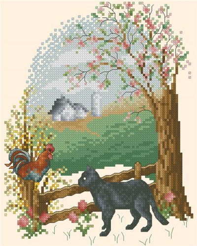 (image for) Four Seasons Cats Spring Friendship